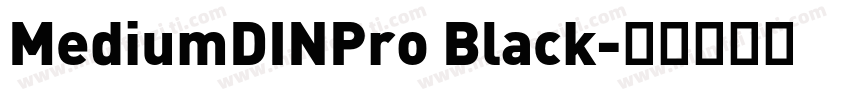 MediumDINPro Black字体转换